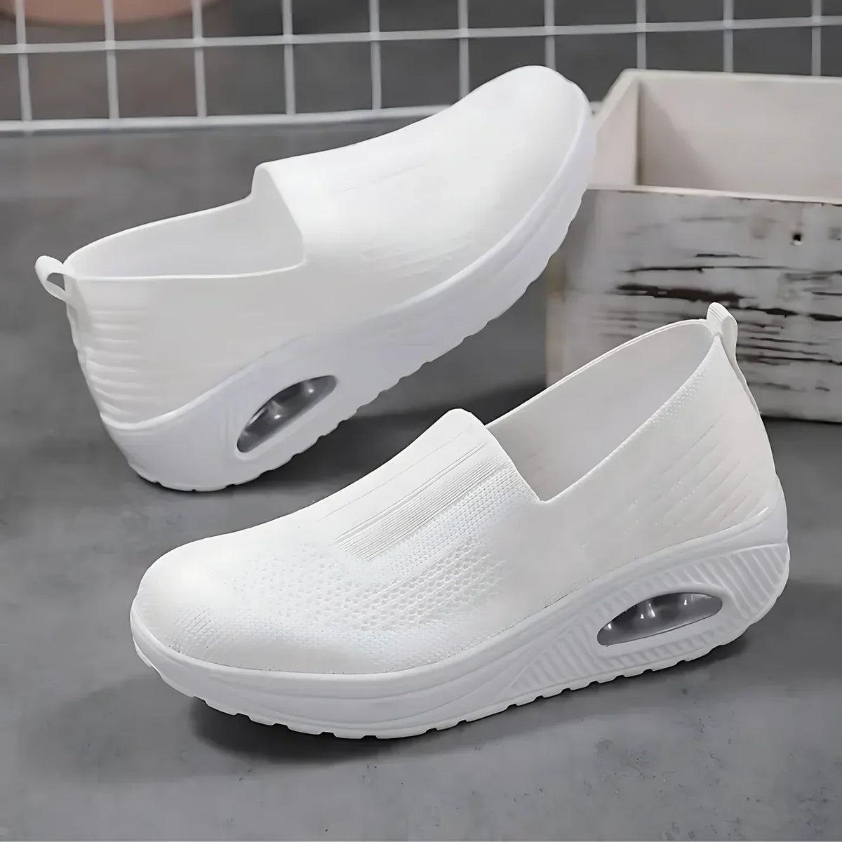 Orthopedic Slip-On Sneakers for Foot Comfort - Supportive Everyday Shoe