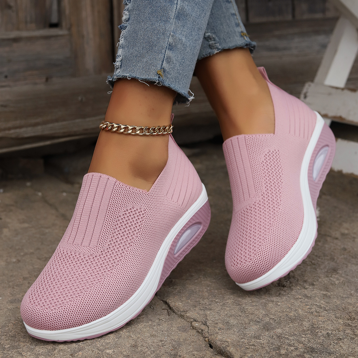 Orthopedic Slip-On Sneakers for Foot Comfort - Supportive Everyday Shoe