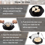 ErgoShredder Chicken Shredder Tool - Non-Slip Kitchen Gadget