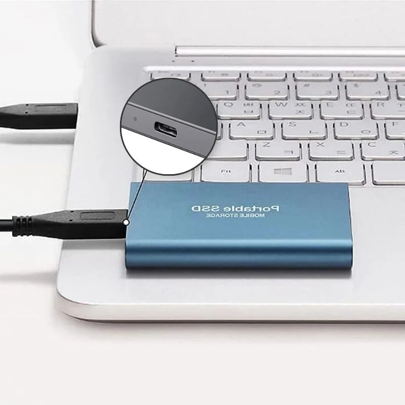 Aluminum Portable SSD - Fast External Storage On the Go