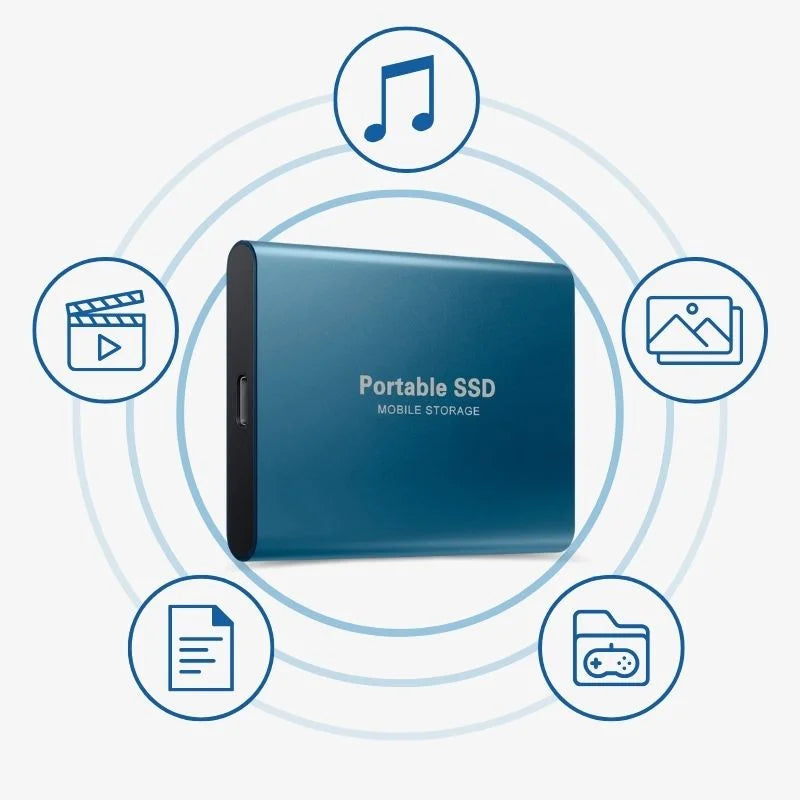 Aluminum Portable SSD - Fast External Storage On the Go