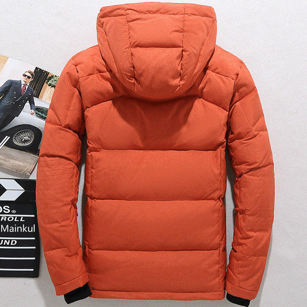 Thermal Duck Down Jacket - Warm Removable-Hood Winter Coat