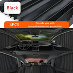 Car Window Shades - Magnetic Sliding Sun Shade Set