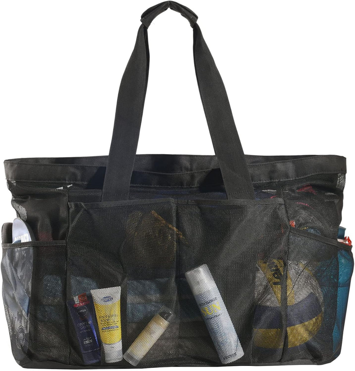 XXL Mesh Beach Tote - Sandproof Zippered Beach Bag