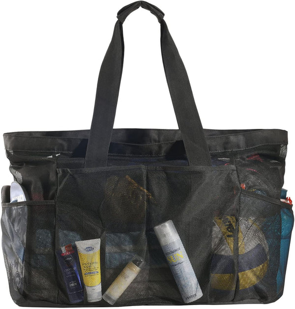 XXL Mesh Beach Tote - Sandproof Zippered Beach Bag