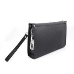 Men's Leather Business Clutch - Fingerprint Lock Security Bag