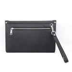 Men's Leather Business Clutch - Fingerprint Lock Security Bag