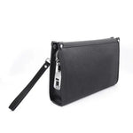 Men's Leather Business Clutch - Fingerprint Lock Security Bag