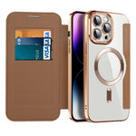 Magnetic Flip Case for iPhone - Genuine Leather Protection