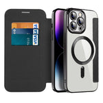 Magnetic Flip Case for iPhone - Genuine Leather Protection