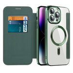 Magnetic Flip Case for iPhone - Genuine Leather Protection