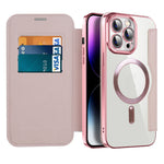 Magnetic Flip Case for iPhone - Genuine Leather Protection