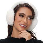 FauxSnugs Faux Fur Ear Warmers - Foldable Winter Style