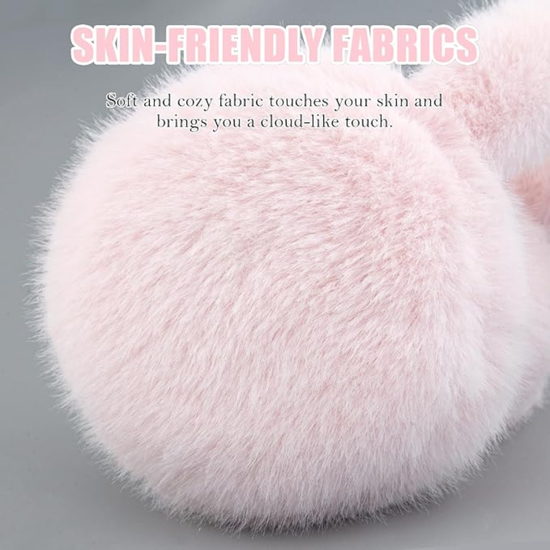 FauxSnugs Faux Fur Ear Warmers - Foldable Winter Style