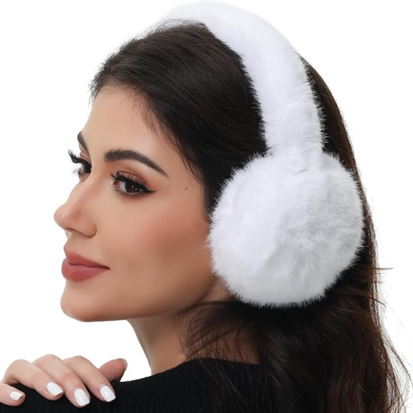 FauxSnugs Faux Fur Ear Warmers - Foldable Winter Style