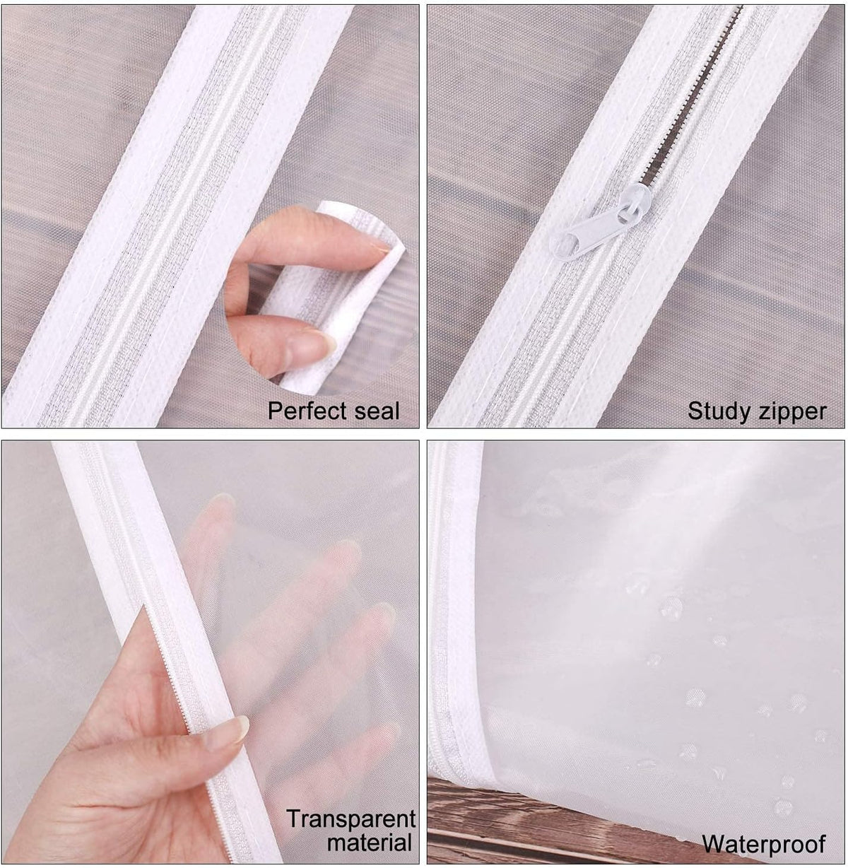 Extra-Long Garment Bag - 71 Inch Wedding Gown & Dress Cover