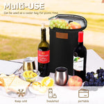 ChillMate Insulated Dual Wine Bottle Carrier - Leakproof Tote Bag
