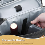 ChillMate Insulated Dual Wine Bottle Carrier - Leakproof Tote Bag