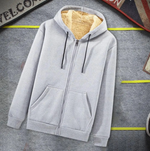 Plus-Size Lambskin Hooded Jacket - Insulated Winter Coat