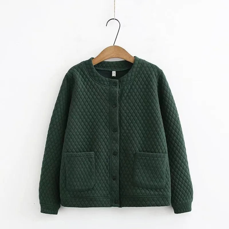 Fall Plaid Cardigan in Plus Sizes - Cozy, Checked Long-Sleeve Style