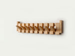 Handmade Wooden Coat Rack - Folding Magnetic Hooks