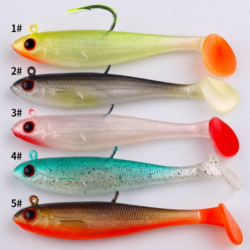 Bass & Pike Swimbait - Soft Lure with Lead Jig Head