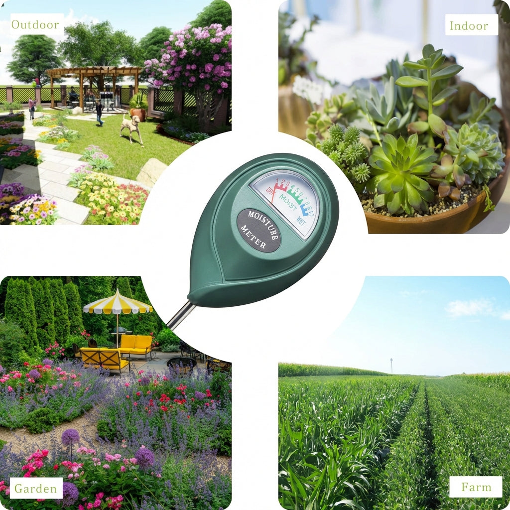 Soil Moisture Sensor Meter - No-Battery Garden Probe
