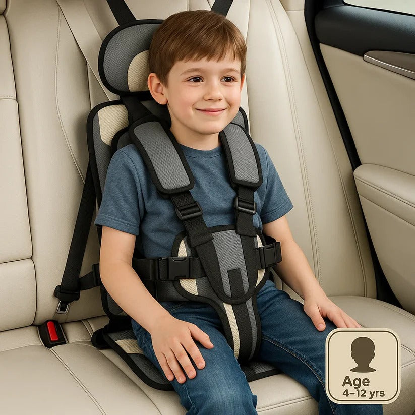 Compact Child Travel Seat - Lightweight Booster for Kids 1-14