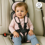 Compact Child Travel Seat - Lightweight Booster for Kids 1-14