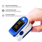 Blood Oxygen Meter - Fingertip Pulse Monitor with Color Display