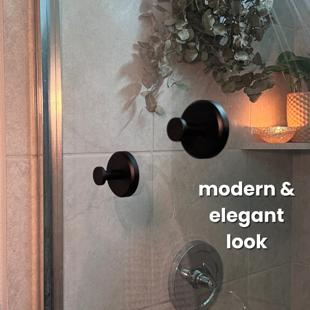Instant Grip Suction Hooks - No-Drill Wall Hooks, Holds 15 lbs