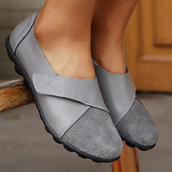 Premium Orthopedic Leather Loafers - Comfort Support Slip-Ons