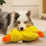 Calming Duck Dog Toy - Squeaky Quacking Chew Toy