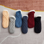 Indoor Non-Slip Thermal Socks - Warm Fleece-Lined Slipper Socks