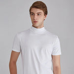 Men's Turtleneck T-Shirt - Soft Cotton Casual Fit
