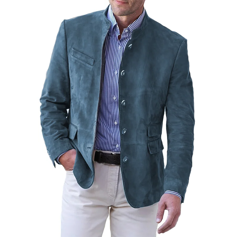 Men's Button-Down Jacket - Classic Layering Outerwear