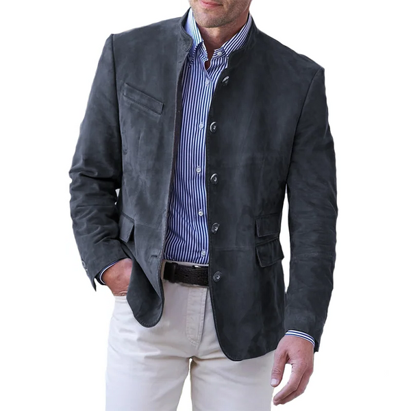Men's Button-Down Jacket - Classic Layering Outerwear