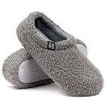 Fleeced Indoor Slippers - Closed-Back Cozy House Shoes
