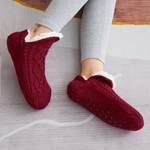 Indoor Non-Slip Thermal Socks - Warm Fleece-Lined Slipper Socks