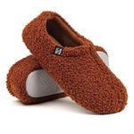 Fleeced Indoor Slippers - Closed-Back Cozy House Shoes