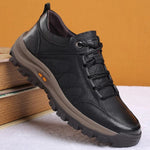 Men's Orthopedic Leather Shoes - Ergonomic Support for Outdoor Wear