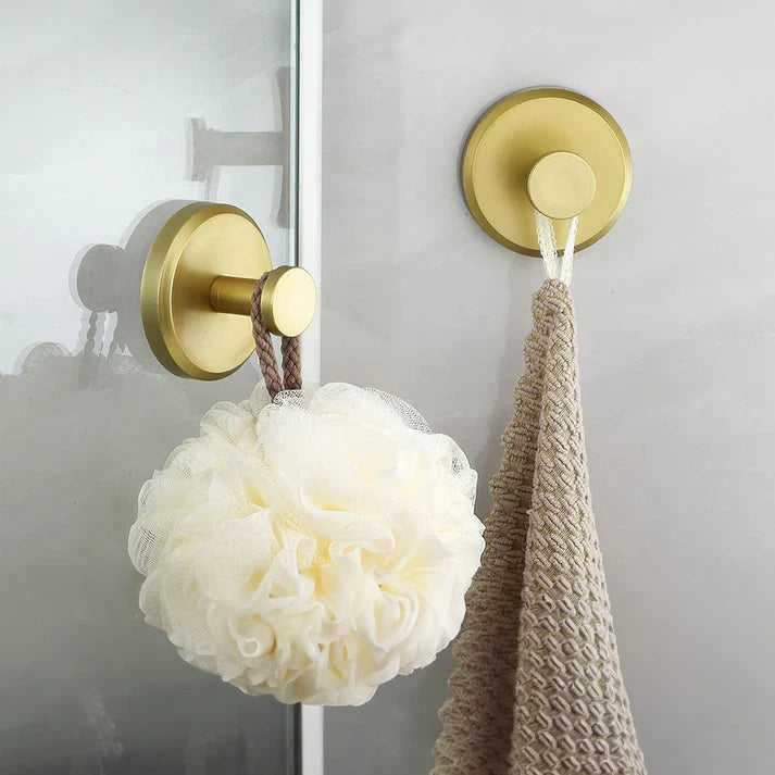 Instant Grip Suction Hooks - No-Drill Wall Hooks, Holds 15 lbs