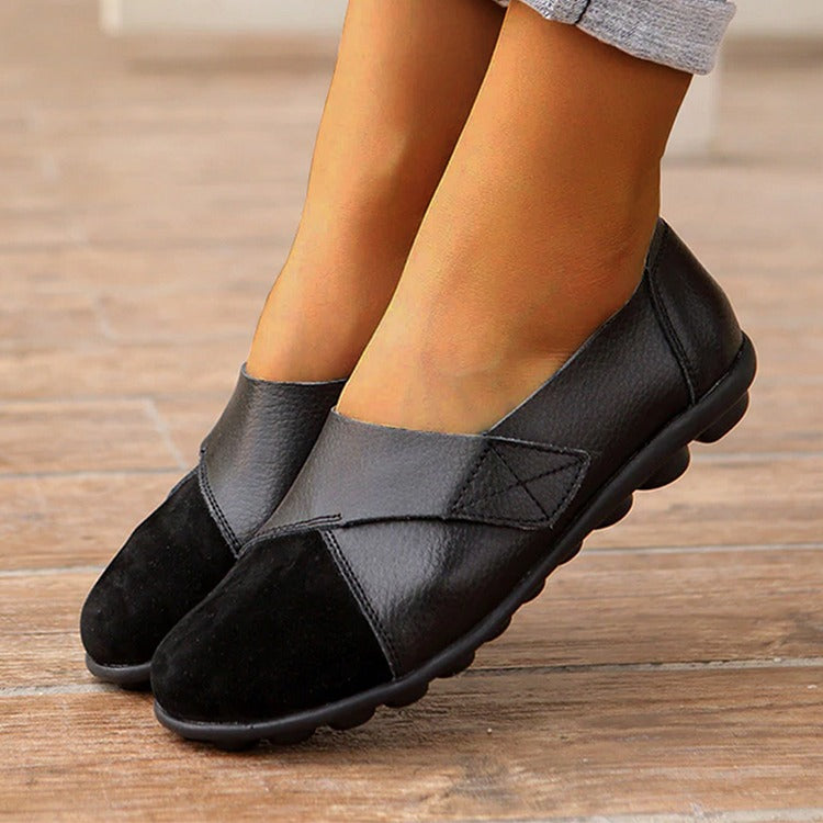 Premium Orthopedic Leather Loafers - Comfort Support Slip-Ons