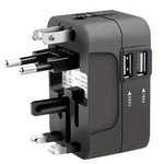 Worldwide Travel Adapter - Dual USB Charging Ports