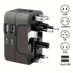 Worldwide Travel Adapter - Dual USB Charging Ports