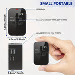 Worldwide Travel Adapter - Dual USB Charging Ports