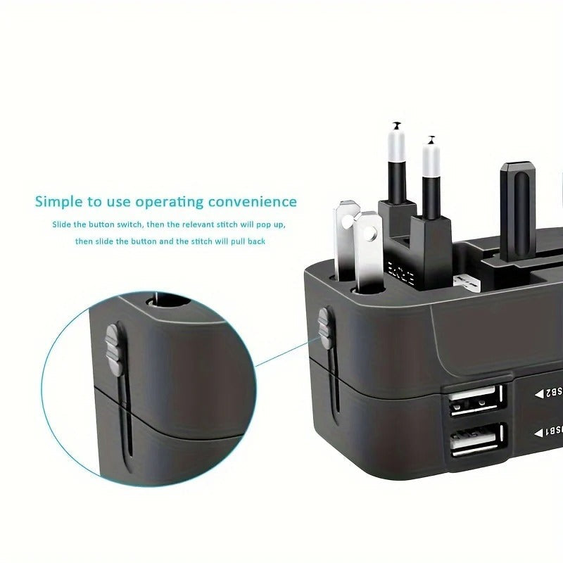 Worldwide Travel Adapter - Dual USB Charging Ports