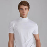 Men's Turtleneck T-Shirt - Soft Cotton Casual Fit