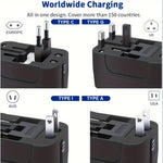 Worldwide Travel Adapter - Dual USB Charging Ports