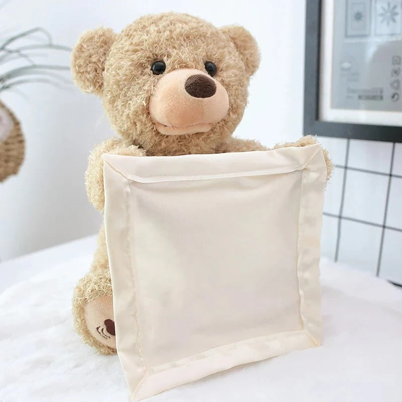 Peek-A-Boo Teddy - Interactive Plush Toy for Tummy Time